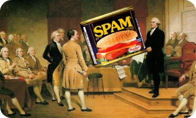 The founding fathers managed Spam